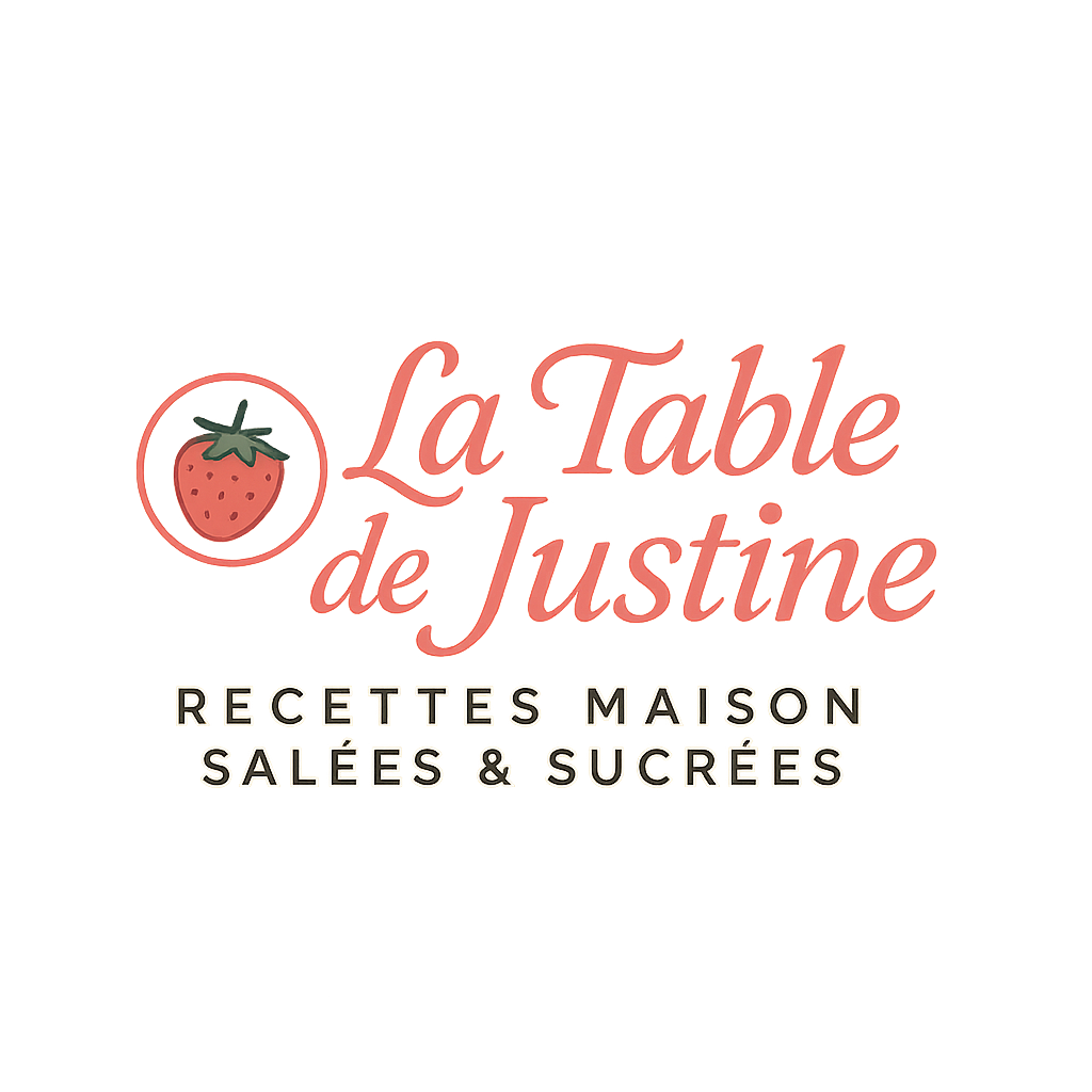 Logo La Table de Justine - recettes maison